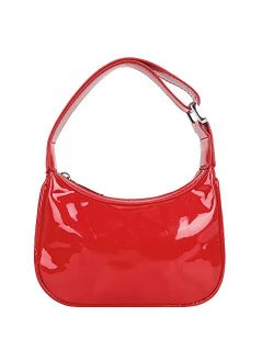 Jqwsve Mini Patent Leather Y2K Handbag, Valentine's Day Trendy Handbag