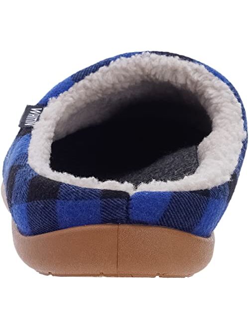 Warm Fuzzy Lining WHITIN Men’s Arch Support House Slippers Indoor Outdoor Sole 