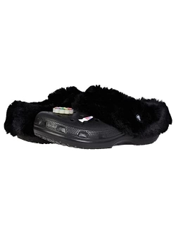 Unisex-Adult Classic Mammoth Fur And Charm Clog | Fuzzy Slippers