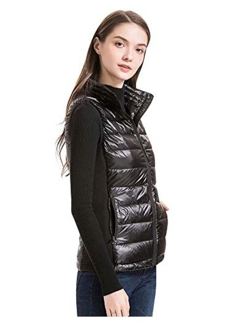 valuker Women's Lightweight Stretch Down Vest with 90% Down Puffer Jacket