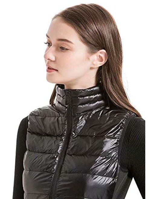 valuker Women's Lightweight Stretch Down Vest with 90% Down Puffer Jacket