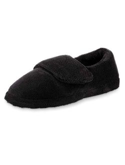 Men's Adjustable Wrap Slippers, Warm and Cozy Arch Support for Arthritis, Swollen feet, or Diabetic Footwear
