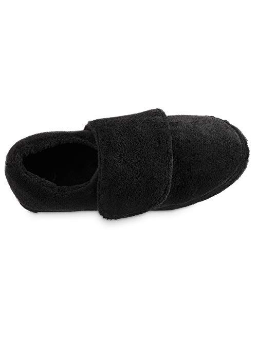 Acorn Men's Adjustable Wrap Slippers, Warm and Cozy Arch Support for Arthritis, Swollen feet, or Diabetic Footwear