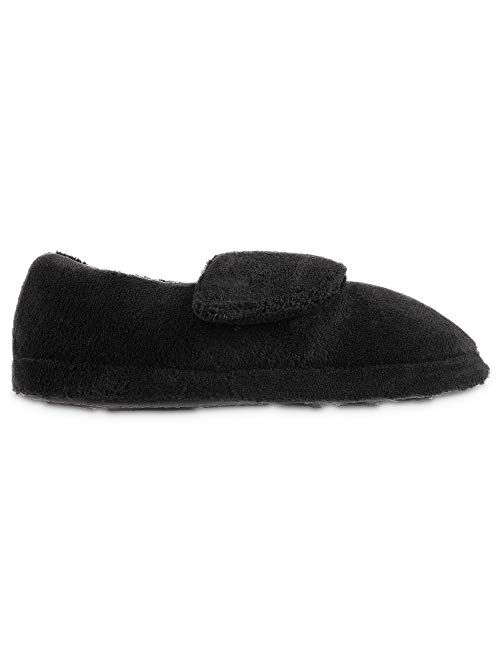 Acorn Men's Adjustable Wrap Slippers, Warm and Cozy Arch Support for Arthritis, Swollen feet, or Diabetic Footwear