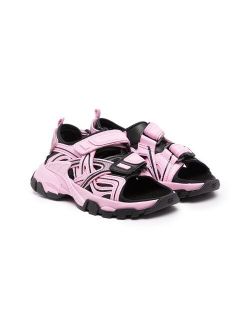 Kids Track touch-strap sandals