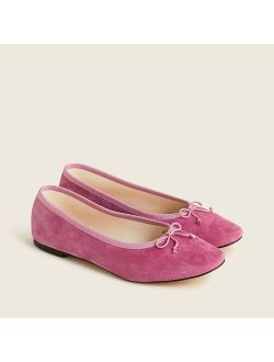 Zoe ballet Valentine flats in suede For Women