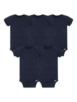 Gerber baby-boys 5-pack Solid Onesies Bodysuits
