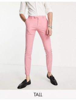 Twisted Valentine Tailor skinny fit suit pants in rose pink