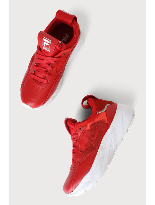 FILA Amore Valentine Red Leather Sneakers