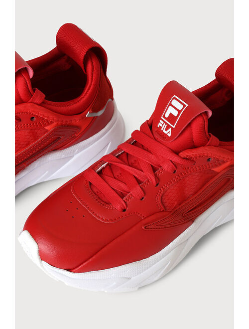 FILA Amore Valentine Red Leather Sneakers
