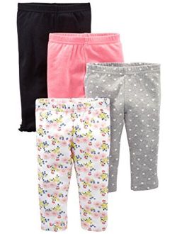Toddler and Baby Girls' Pant, Pack of 4