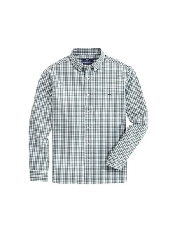 Valentine Men's Classic Fit Gingham Shirt in Stretch Cotton