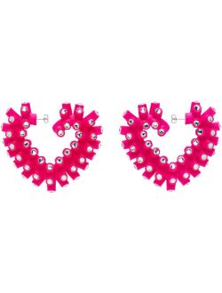 Roussey SSENSE Exclusive Pink 3D-Printed Bae Earrings