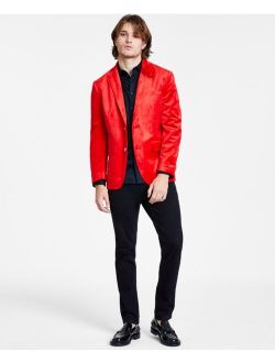 Valentine Men's Classic-Fit Velvet Blazer, Created for Macy's