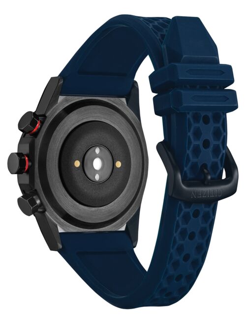 Citizen Men's CZ Smart Hybrid HR Blue Strap Smart Watch 44mm