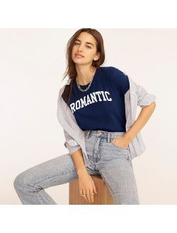 Vintage cotton "Romantic" crewneck T-shirt