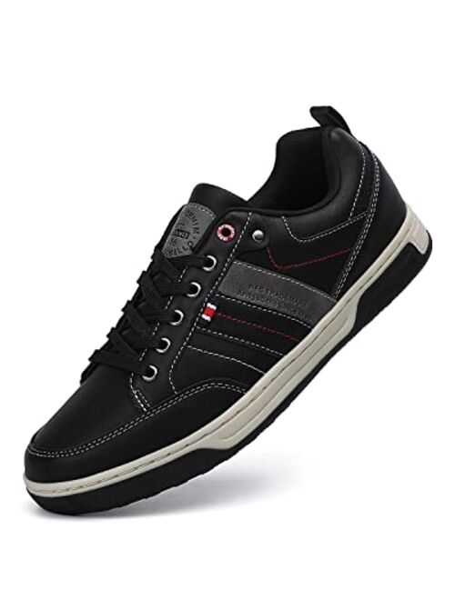 Ax Boxing Men’s Fashion Sneakers Casual Shoes Leather Breathable Comfortable Low-Top Walking Shoes