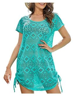 Bathing Suit Cover Up for Women - Swimsuit Coverup for Women Lace Beach Dresses Regular and Plus Size