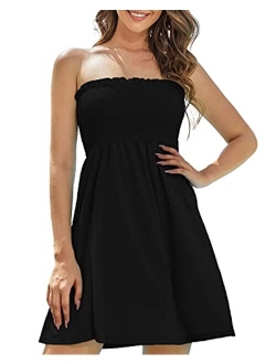 Strapless Dress for Women - Beach Dresses for Women - Tube Top Dress