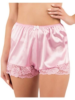 Women's Lingerie Lace Briefs Panties French Knickers Satin Shorts