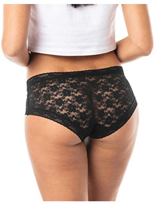 Satini Lace Underwear Bikini Seamless Panty Knickers