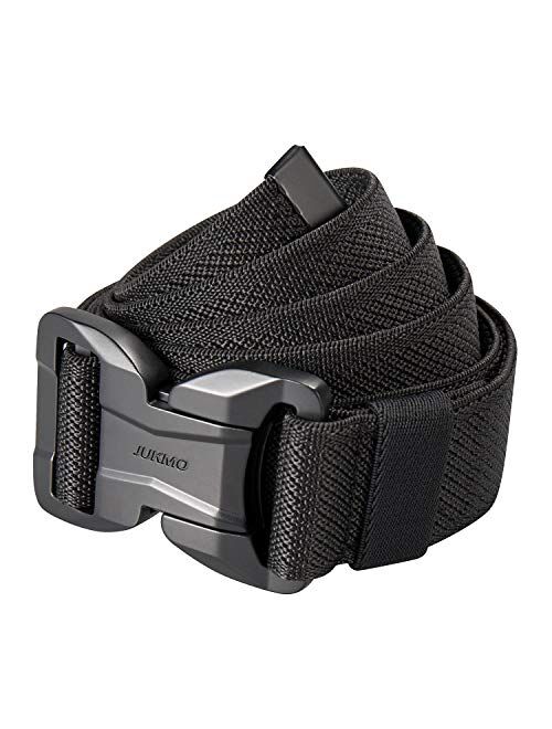 JUKMO Magnetic Tactical Belt, Military Gun Rigger 1.5” Nylon Web Work Belt with Heavy Duty Quick Release Buckle
