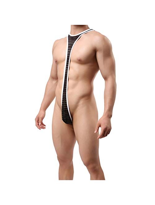 MuscleMate Hot Men's Flirting Leotard, Men's Bodysuit, Hot Men's Wrestling Singlet Bodysuit, Fun for Flirting.
