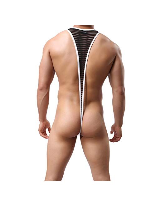 MuscleMate Hot Men's Flirting Leotard, Men's Bodysuit, Hot Men's Wrestling Singlet Bodysuit, Fun for Flirting.