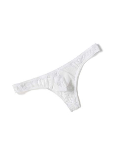 4 Pack Men's Lace Thong G-String Underwear, Ultra Light-Weight and Ultra-Comfy, 4 Pack Men's Thong G-String Underpants.