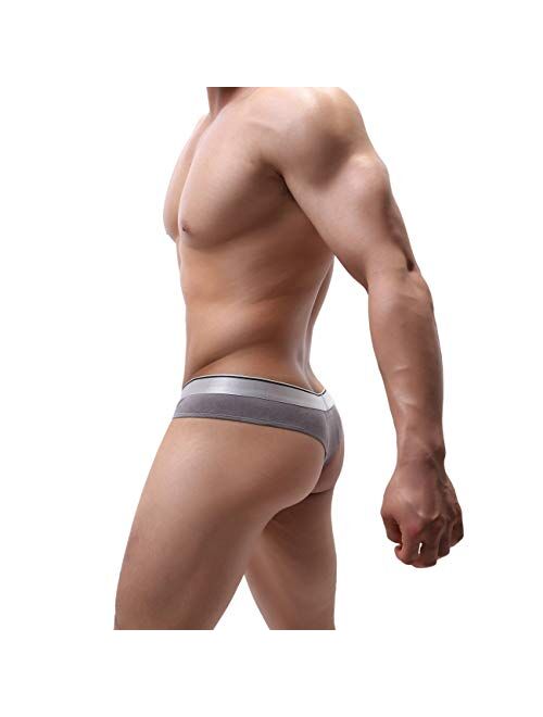 MuscleMate Hot Men's Thong Underwear, Men's Butt-Flaunting Thong G-String Underwear, No Visible Lines.
