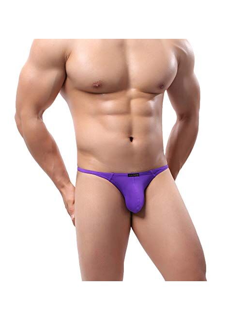 MuscleMate 4 Pack Men's Thong Underwear, Men's Thong G-String Boxer Briefs Underpants 4 Pack.