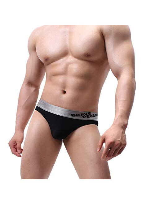 MuscleMate 4 Pack Men's Thong Underwear Brazilian Style, 4 Pack Men's Thong G-String Underpants.