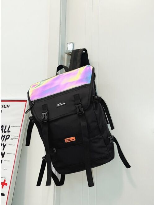 Shein Men Colorblock Large Capacity Luminous Backpack