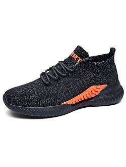 Men's Athletic Shoes Sock Sneaker - Mesh Lace Up Slip On Styling Comfortable Casual Cushioning Sneakers