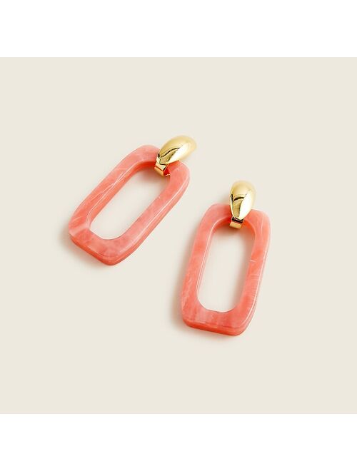 J.Crew Made-in-Italy acetate rectangle earrings