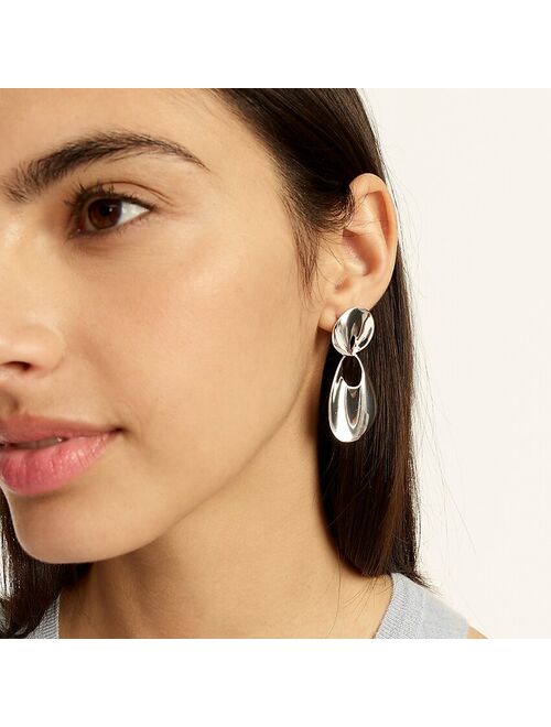 J.Crew Metallic drop earrings