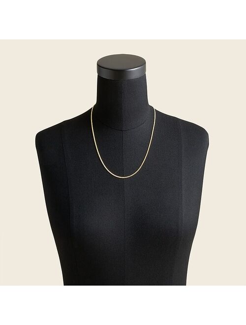 J.Crew Demi-fine 14k gold-plated 20" curb chain necklace