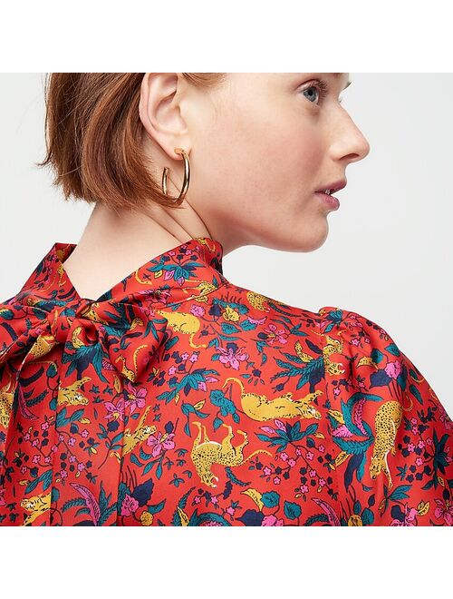 J.Crew Mini tube hoop earrings in matte gold