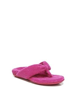 Women's Chakra Lydia Toe-Post Slipper- Comfortable Plush Slippers that include Three-Zone Comfort with Orthotic Insole Arch Support, Slippers for Women