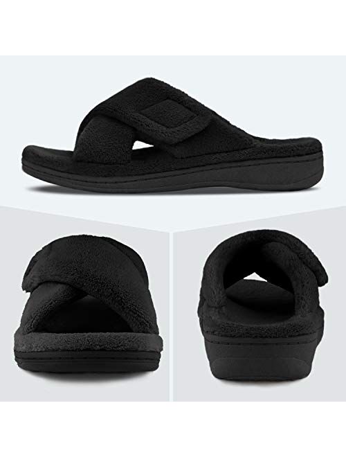 BCSTUDIO Orthotic Women House Slippers with Arch Support Fuzzy Ladies Shoes