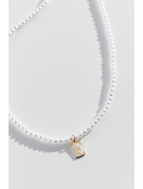 Urban Outfitters Pearl Initial Charm Necklace