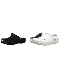 Men's and Women's Classic Clog & Lined Clog 2-Pack Bundle