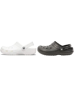 Men's and Women's Classic Clog & Lined Clog 2-Pack Bundle