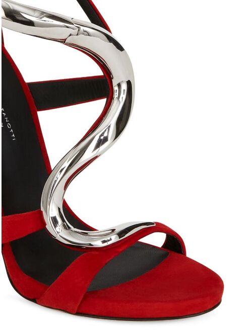 Giuseppe Zanotti Venere metallic-snake sandals
