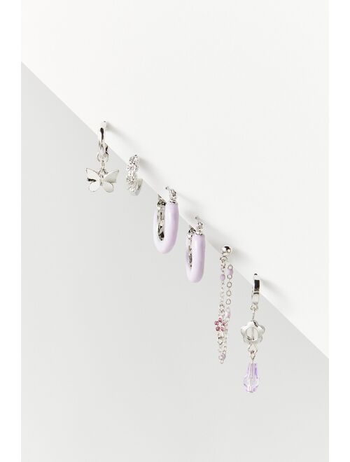 Urban Outfitters Heidi Post And Hoop Mismatch Earring Set