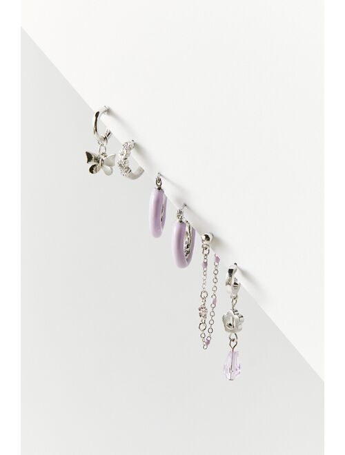 Urban Outfitters Heidi Post And Hoop Mismatch Earring Set