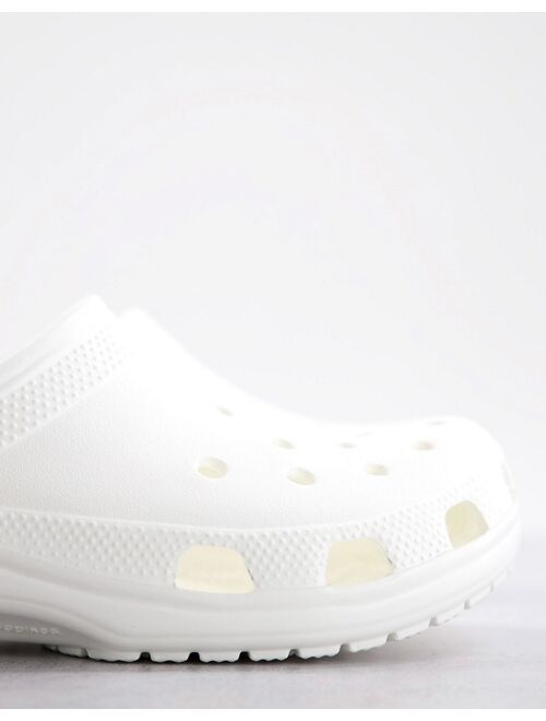 Crocs classic plastic solid lightweight clog in white