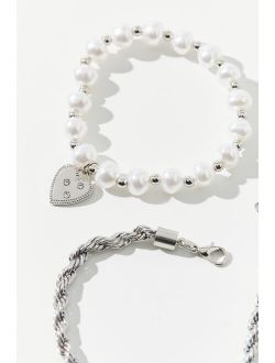 Pearl Rope Chain Layer Bracelet Set