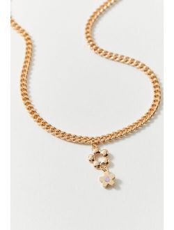 Miley Flower Lariat Chain Necklace