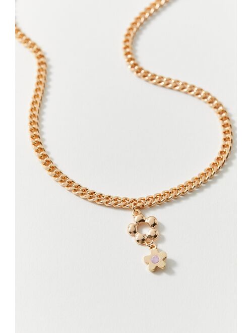 Urban Outfitters Miley Flower Lariat Chain Necklace